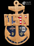 Chief  Senior or Master Chief Anchor Shadow Box