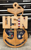 Chief  Senior or Master Chief Anchor Shadow Box