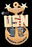 Chief  Senior or Master Chief Anchor Shadow Box
