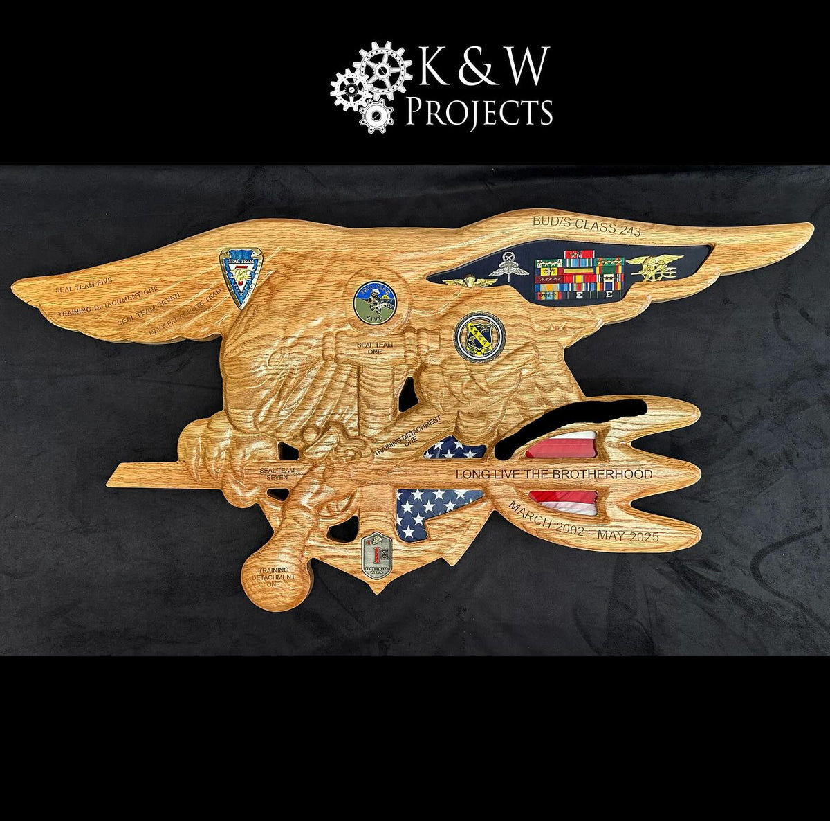 U.S. Navy SEAL Trident shadow Box