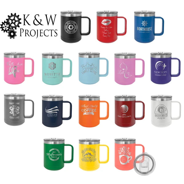 15 oz. Polar Camel Vacuum Insulated Mug with Slider Lid