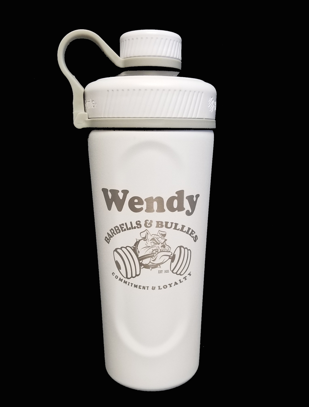 Barbells and Bullies 26oz Stainless Steel Blender Bottle