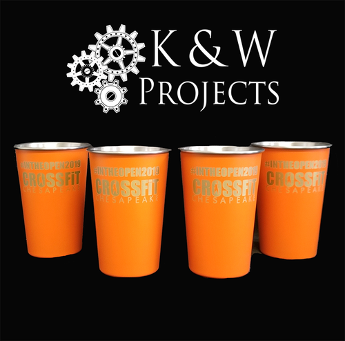 16OZ LASERABLE PINT GLASS (Stainless Steel)