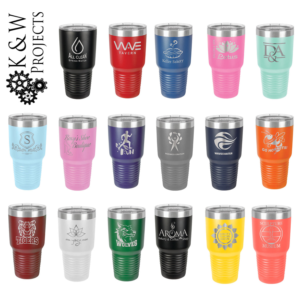 30 oz.  Polar Camel Ringneck Vacuum Insulated Tumbler w/Lid