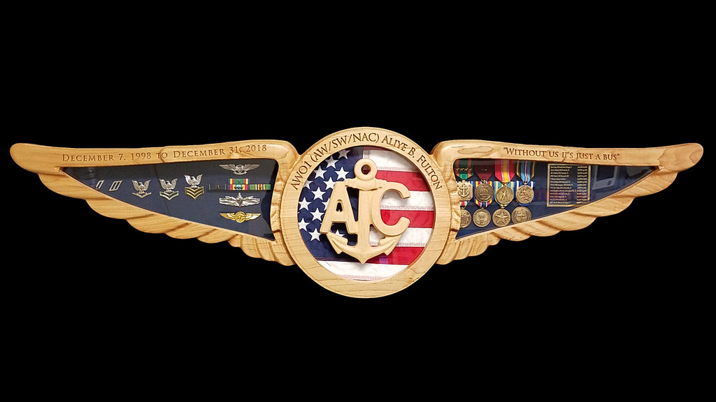 Navy Aircrew Wings NAC Shadow Box