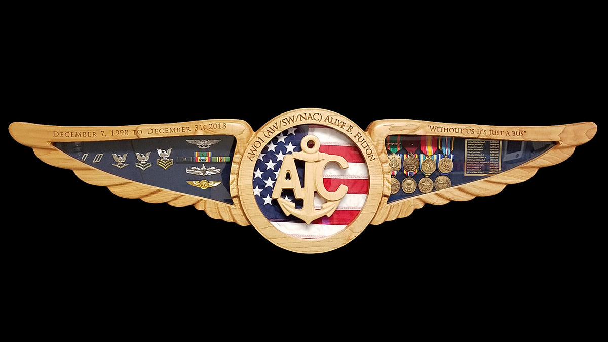 Navy Aircrew Wings NAC Shadow Box