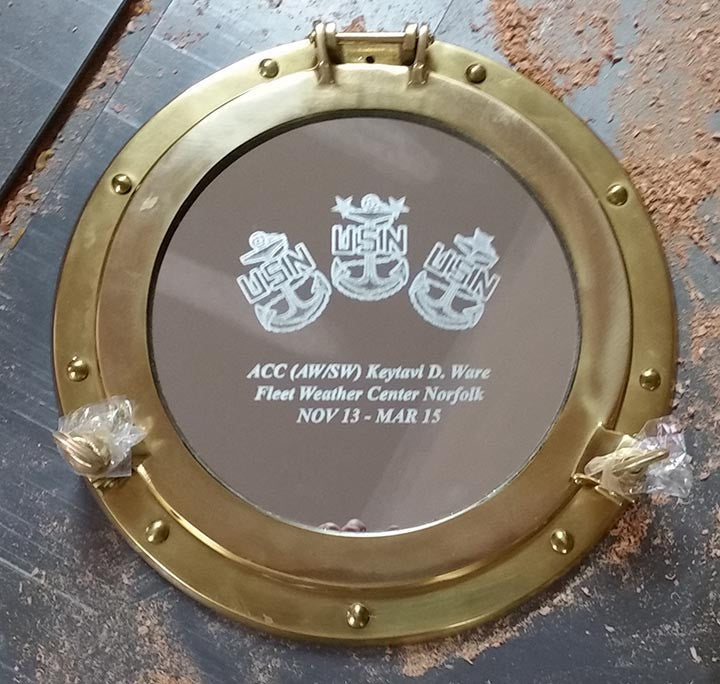 Porthole Mirror- Bronze Over Aluminum
