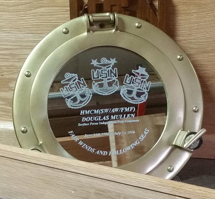 Porthole Mirror- Bronze Over Aluminum