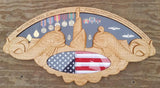 Submarine Warfare Insignia (SS)  Shadow Box