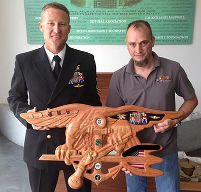 U.S. Navy SEAL Trident shadow Box